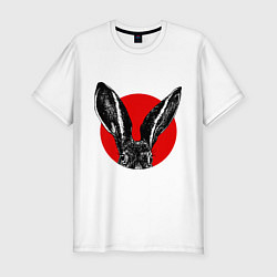 Футболка slim-fit Rabbit ears, цвет: белый