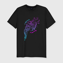 Футболка slim-fit Я так вижу, цвет: черный