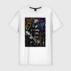 Футболка slim-fit Nirvana teen spirit, цвет: белый