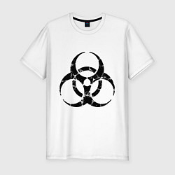 Футболка slim-fit Биологическое заражение, цвет: белый