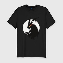Футболка slim-fit Черный кролик 2023, цвет: черный