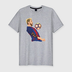 Футболка slim-fit Messi Barcelona, цвет: меланж
