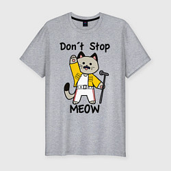 Футболка slim-fit Freddy MEOWcury, цвет: меланж