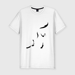 Футболка slim-fit Хитрая лисица, цвет: белый