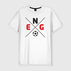 Футболка slim-fit Team England, цвет: белый