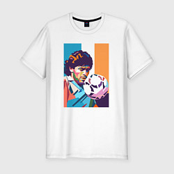 Футболка slim-fit Диего, цвет: белый