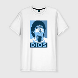 Футболка slim-fit Dios Maradona, цвет: белый