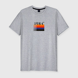 Футболка slim-fit Винтажная мода 1984 года, цвет: меланж