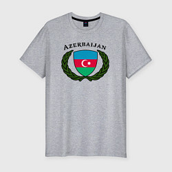 Футболка slim-fit Азербайджанец, цвет: меланж