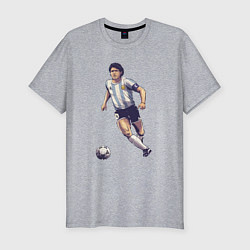 Футболка slim-fit Maradona football, цвет: меланж