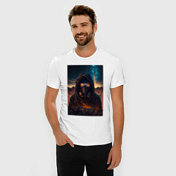 Футболка slim-fit Пусстынный странник, цвет: белый — фото 2