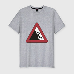 Футболка slim-fit Falling dicks, цвет: меланж