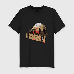 Футболка slim-fit Hugs from crab, цвет: черный
