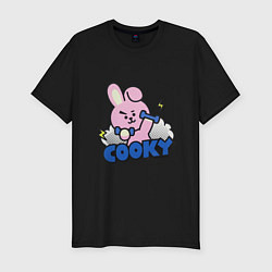 Футболка slim-fit Cooky BT21 Jungkook, цвет: черный