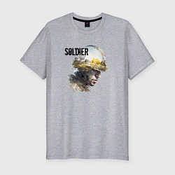 Футболка slim-fit Soldier, цвет: меланж