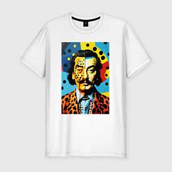 Футболка slim-fit Salvador Dali : Pop Art, цвет: белый