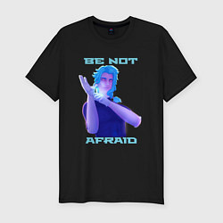 Футболка slim-fit Dottore, Be not Afraid, цвет: черный