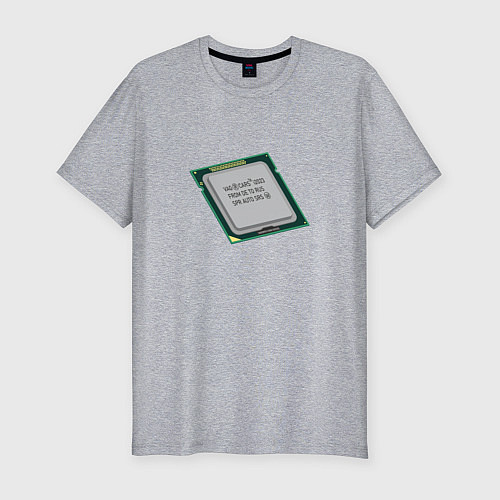Мужская slim-футболка IT Vagodroch processor / Меланж – фото 1