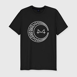 Футболка slim-fit Mamamoo white emblem, цвет: черный