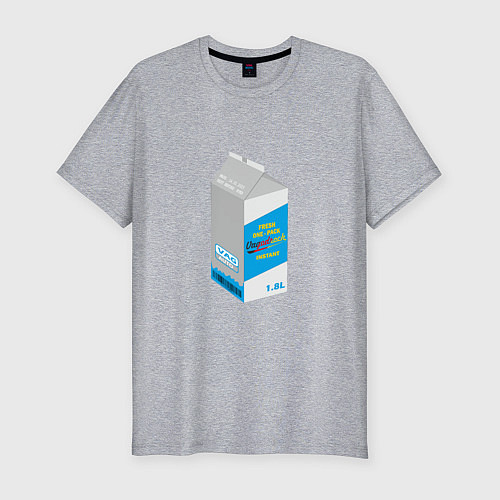 Мужская slim-футболка Milk one pack vagodroch / Меланж – фото 1