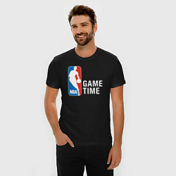 Футболка slim-fit Game time, цвет: черный — фото 2