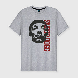 Футболка slim-fit Репер Snoop Dogg, цвет: меланж