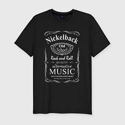 Футболка slim-fit Nickelback в стиле Jack Daniels, цвет: черный
