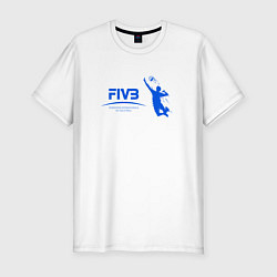 Футболка slim-fit FIVB, цвет: белый