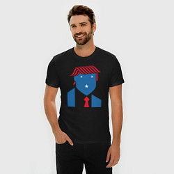 Футболка slim-fit USA Trump, цвет: черный — фото 2