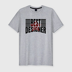 Футболка slim-fit Best designer и линии, цвет: меланж