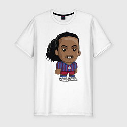 Футболка slim-fit Ronaldinho Barcelona, цвет: белый