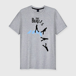 Футболка slim-fit The Beatles: break down, цвет: меланж