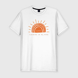 Футболка slim-fit Sunshine on my mind, цвет: белый