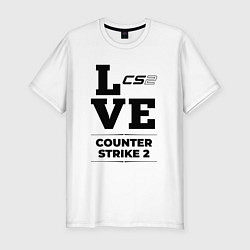 Футболка slim-fit Counter Strike 2 love classic, цвет: белый