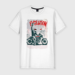 Мужская slim-футболка Evolution - motorcycle