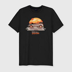 Футболка slim-fit Back to the future, цвет: черный