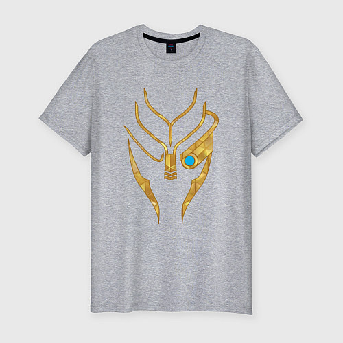 Мужская slim-футболка Mass Effect Garrus / Меланж – фото 1