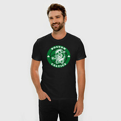 Футболка slim-fit Celtics, цвет: черный — фото 2