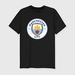 Футболка slim-fit Manchester City FC, цвет: черный