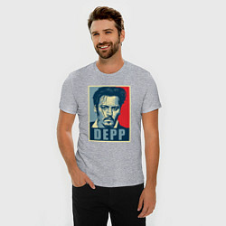 Футболка slim-fit Depp, цвет: меланж — фото 2