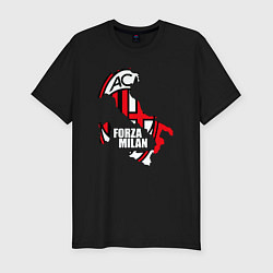 Футболка slim-fit Forza Milan, цвет: черный