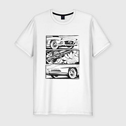 Футболка slim-fit Mercedes-Benz 300SL Roadster V2, цвет: белый