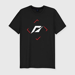 Футболка slim-fit Символ Need for Speed в красном ромбе, цвет: черный