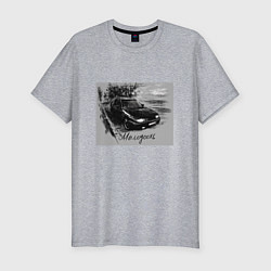 Футболка slim-fit Весна, природа, молодость, цвет: меланж