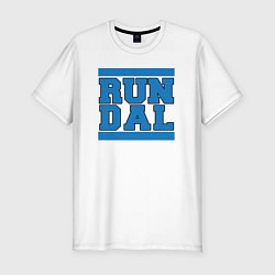 Футболка slim-fit Run Dallas Mavericks, цвет: белый