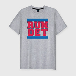 Футболка slim-fit Run Detroit Pistons, цвет: меланж