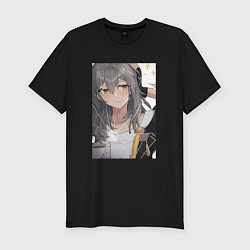 Футболка slim-fit Первопроходец за стеклом, цвет: черный