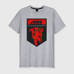 Футболка slim-fit Manchester logo, цвет: меланж