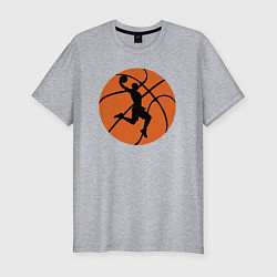 Футболка slim-fit Dunker, цвет: меланж