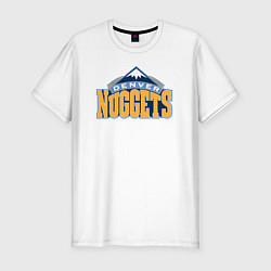 Футболка slim-fit Denver Nuggets, цвет: белый